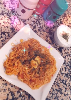 صورة لوصفة سباغيتي بالجبنه