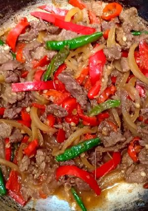 Foto resep Beef teriyaki pedas