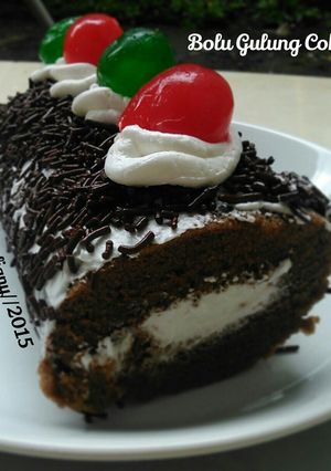 Foto resep Bolu Gulung Cokelat Kukus....