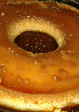 Una foto de Flan casero