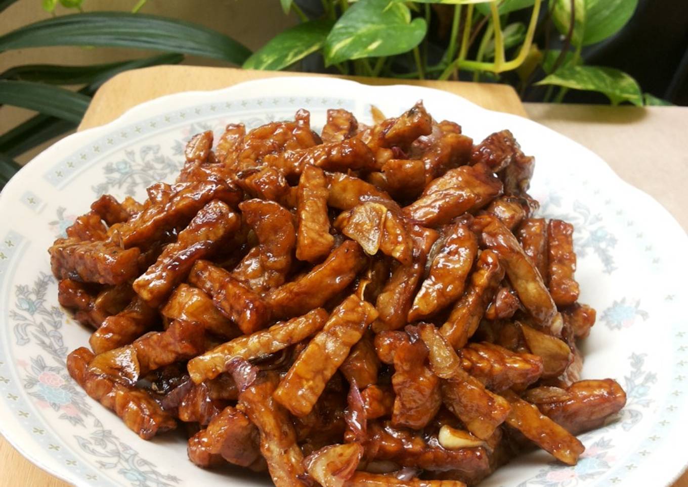 Tempe tumis kecap simple enak