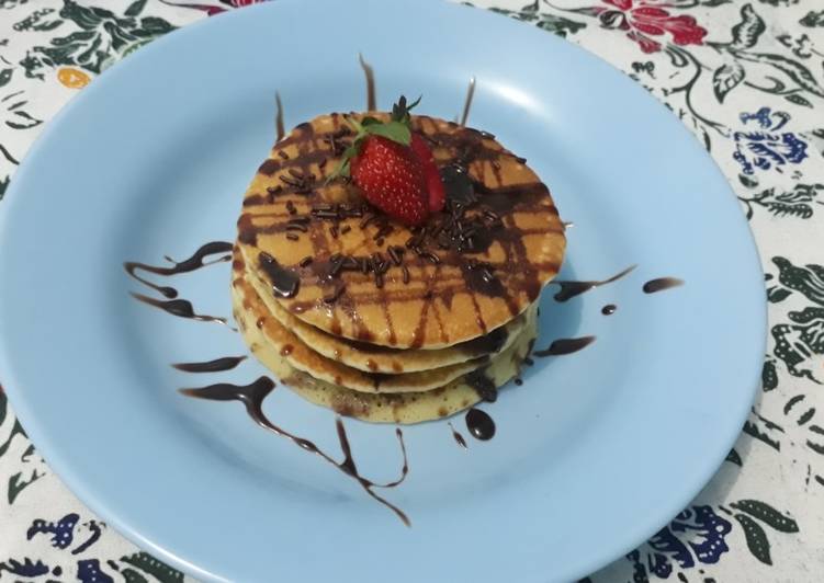 Cara Gampang Membuat Pancake Coklat, Sempurna