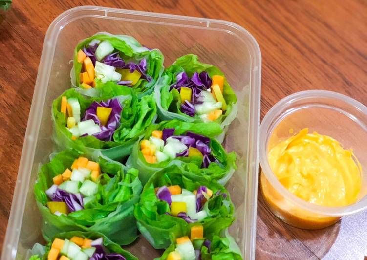 Cara Mudah Menyiapkan Salad Roll Lezat Sekali
