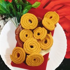 A picture of Chakri/ chakli rice flour/ murukku 😋😋.