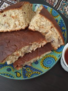 عکسی از دستور کیک موزی ساده