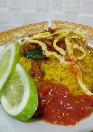 Foto resep Nasi kuning masak versi panci milux