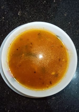 A picture of Tomato Saar/Rasam.