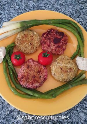 Una foto de ✴️ Hamburguesas de mijo saborizadas naturalmente