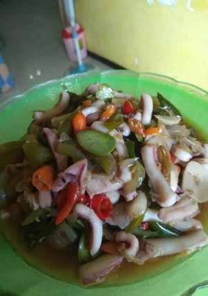 Foto resep Oseng Cumi Pete PATAS