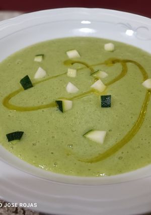 Una foto de Crema de calabacín