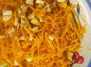 A picture of crawfish salad