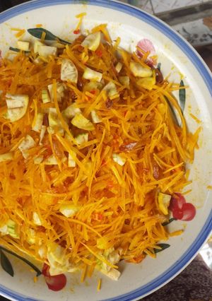 A picture of African salad(Abacha).