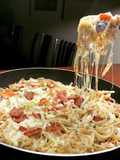 Simply pesto pasta baked