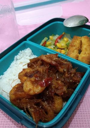 Foto resep Bekal kantor "udang asam pedas"