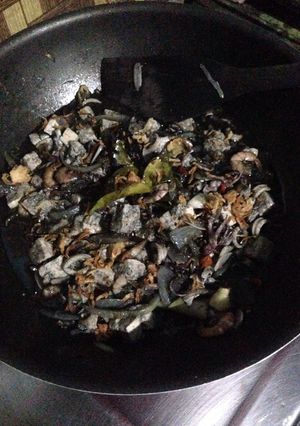 Foto resep Cumi udang saus tinta tiram spicy