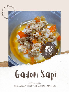 Foto resep MPASI 10M+ : Gadon Sapi