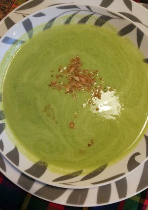 Una foto de Crema de arvejas