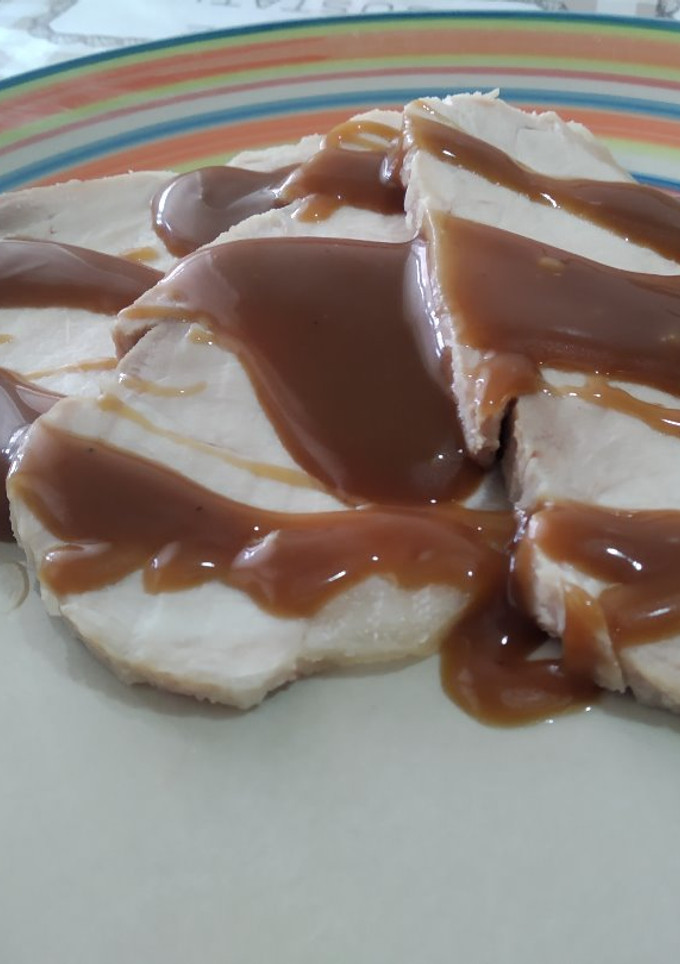 Una foto de Lomo a la sal con salsa Pedro Ximénez con Thermomix