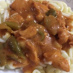 A picture of Shashlik Pasta 🍝.