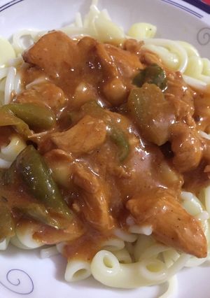 A picture of Shashlik Pasta 🍝.
