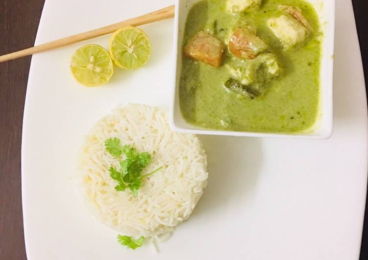 Easiest Way to Make Super Quick Homemade Paneer thai green curry