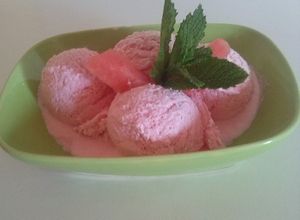 Una foto de Helado casero de Sandía