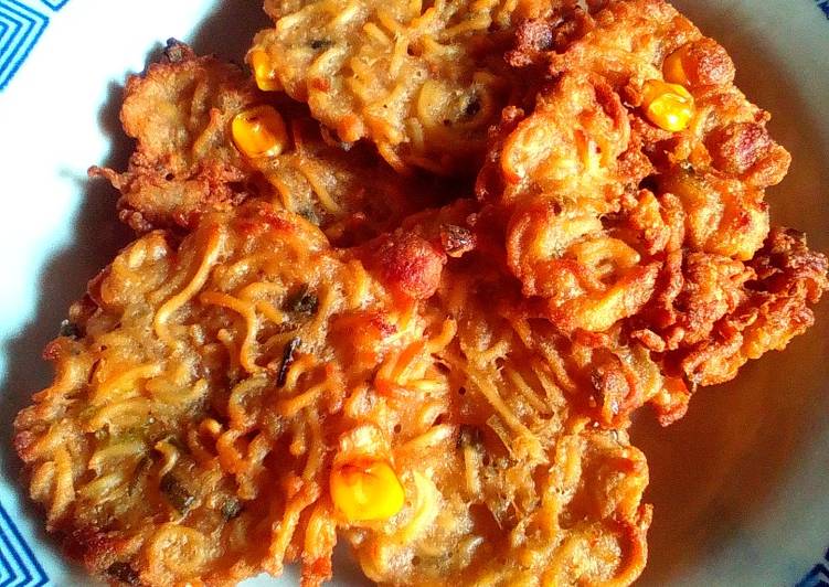 Resep Bala-bala mie instan jagung. Anti Gagal