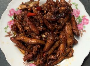 Hình của món Cá bống kho rim.