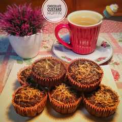 รูปของ Chocolate custard muffin