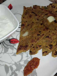 A picture of Chana Dal paratha.