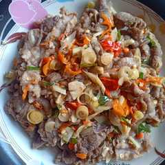 A picture of Slice Beef Sambal Matah.