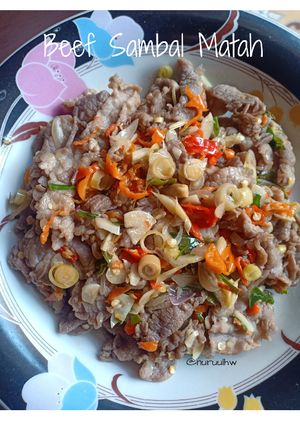Foto resep Slice Beef Sambal Matah