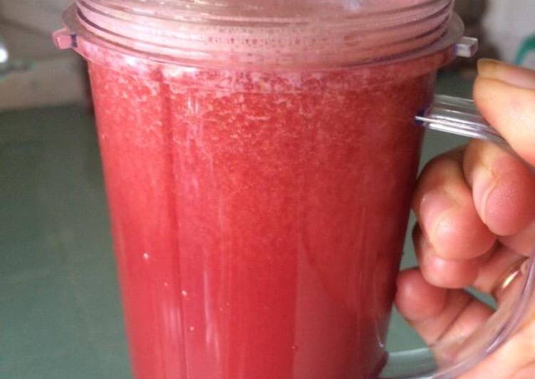 Resep Juice Semangka Anggur Strawberry, Enak Banget