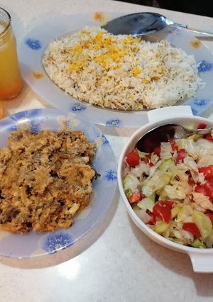 عکسی از دستور بیف استراگانوف