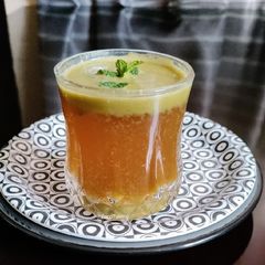 A picture of Amla Sherbat/Gooseberry Drink.