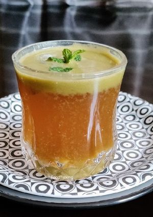 A picture of Amla Sherbat/Gooseberry Drink.