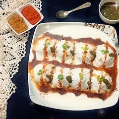 A picture of Stuffed Dahi Vada.