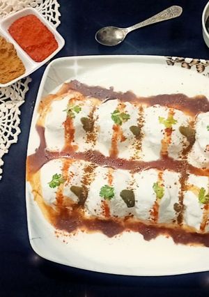 A picture of Stuffed Dahi Vada.