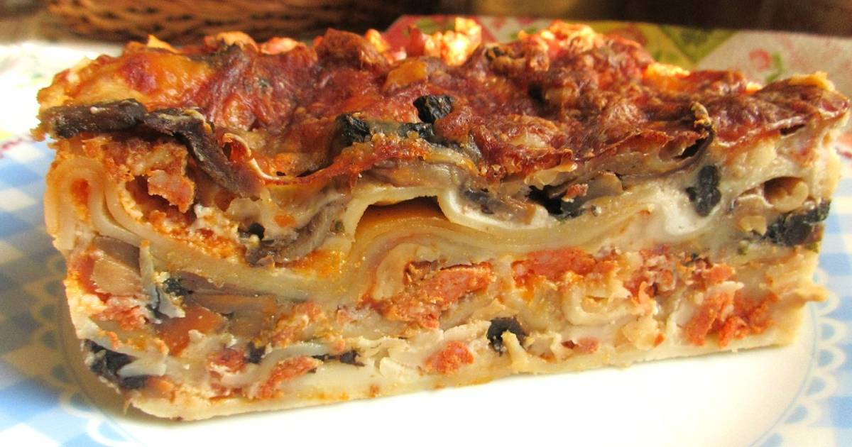 Lasagne, gombával és dióval (Gluténmentesen is) | Kissné Zilahi Katalin  receptje - Cookpad receptek