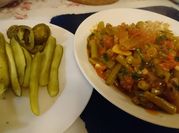 Una foto de ejotes con mantequilla