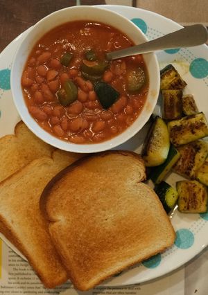 A picture of Morning beans - breakfast.