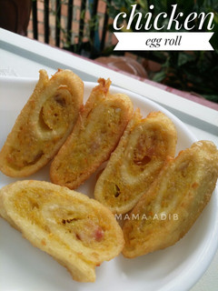 Foto resep Mpasi 9bulan chicken egg roll