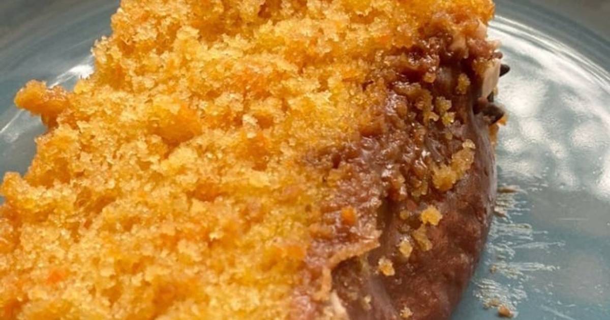 Bolo de cenoura com brigadeiro trufado Receita por Cozinha da Déa - Cookpad