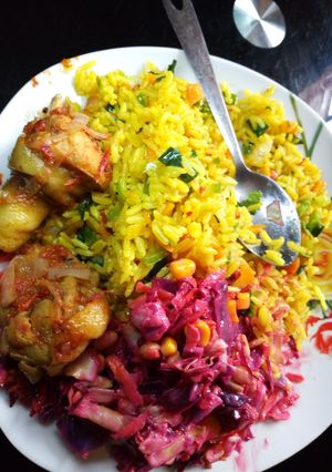 A picture of Colourful salad.