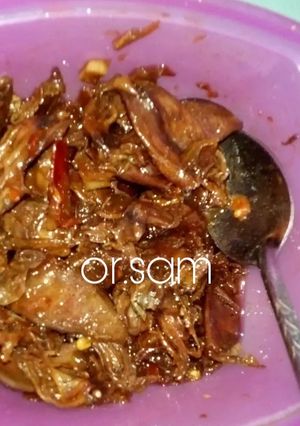 Foto resep Cumi asin kering pedas manis