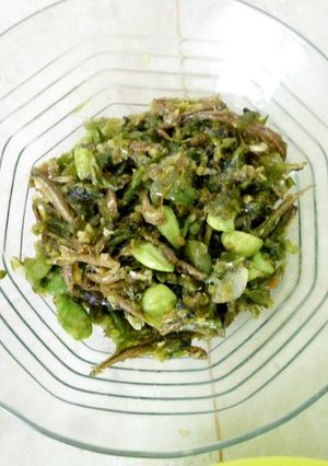 Foto resep Sambal ijo teri pete