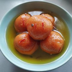 A picture of Suji Gulab Jamun.