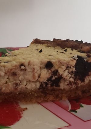 Una foto de Tarta de ricota con chocolate low carb