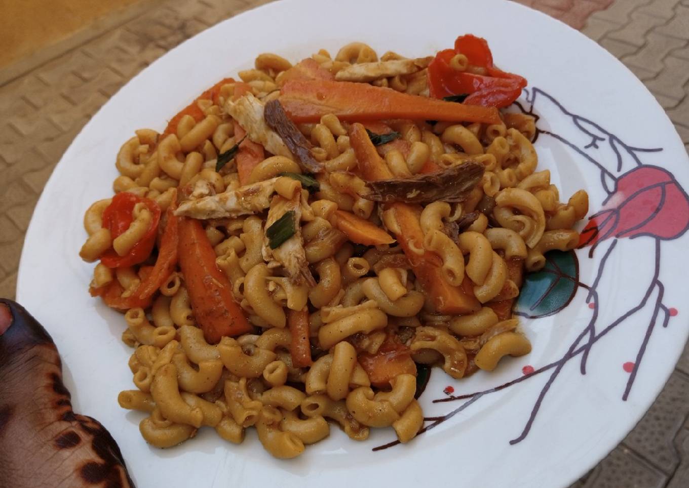 Stir fried Macaroni