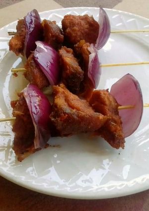 A picture of Lamb kebab.